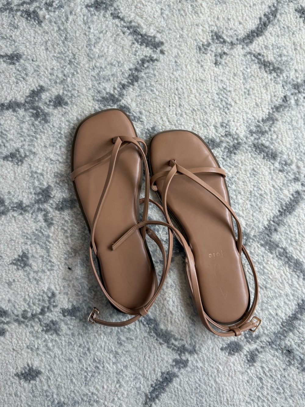 Joie Tan Strappy Flat Sandals